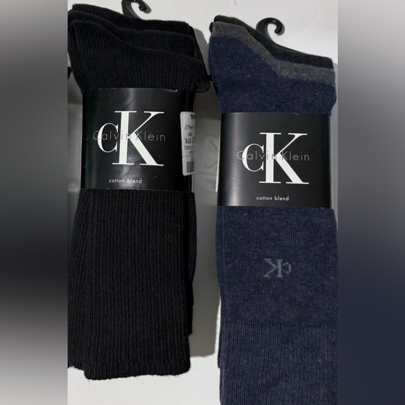 Calvin Klein Other - New Calvin Klein Men's Black and Blue, Gray Socks
6 pair Cotton Blend